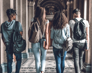 Teenagers in college